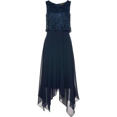 bonprix Chiffongklänning med spets av premiumkvalitet bonprix Chiffongklänning med spets av premiumkvalitet
