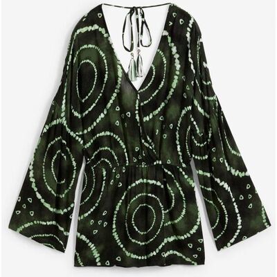 bonprix Jumpsuit i kort modell av följsam viskos bonprix Jumpsuit i kort modell av följsam viskos