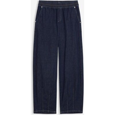 bonprix Barrel jeans Mid Waist, resårlinning bonprix Barrel jeans Mid Waist, resårlinning