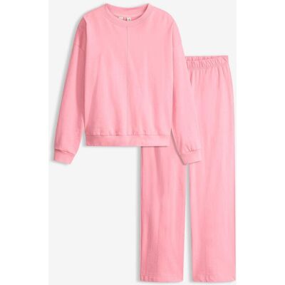 bonprix Sweatshirt och trikåbyxa med stråveck bonprix Sweatshirt och trikåbyxa med stråveck