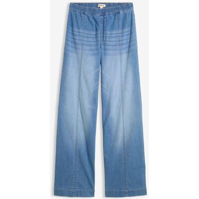 bonprix Wide Leg Jeans High Waist, med bekväm midja, Full Length bonprix Wide Leg Jeans High Waist, med bekväm midja, Full Length