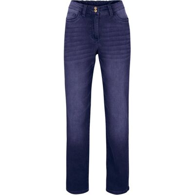 bonprix Fodrade jeans, Mid Waist, resårlinning Straight bonprix Fodrade jeans, Mid Waist, resårlinning Straight