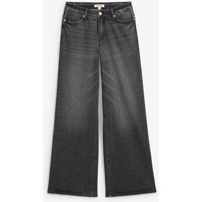 bonprix Wide Leg Jeans, Mid Waist, Low Stretch Full Length bonprix Wide Leg Jeans, Mid Waist, Low Stretch Full Length