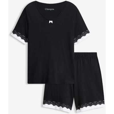 bonprix Pyjamas med shorts, i mjuk bomull och viskos bonprix Pyjamas med shorts, i mjuk bomull och viskos