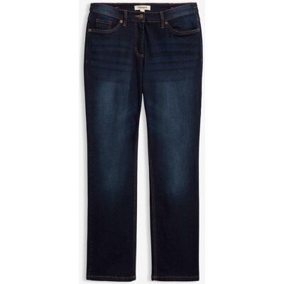 bonprix Straight Jeans Mid Waist, med bekväm midja bonprix Straight Jeans Mid Waist, med bekväm midja