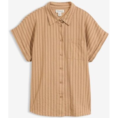 bonprix Kortärmad blus i linnemix bonprix Kortärmad blus i linnemix