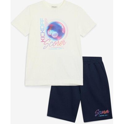 bonprix T-shirt och sweatshirtshorts av ekologisk bpmull (2 delar) bonprix T-shirt och sweatshirtshorts av ekologisk bpmull (2 delar)