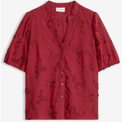 bonprix Kortärmad blus i ren bomull bonprix Kortärmad blus i ren bomull