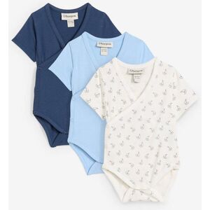 bonprix Kortärmad omlottbody för bebisar i ren ekologisk bomull (3-pack) bonprix Kortärmad omlottbody för bebisar i ren ekologisk bomull (3-pack)
