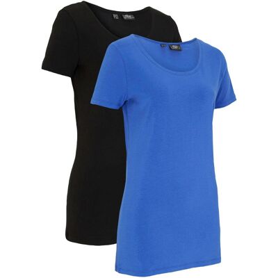 bonprix Lång topp i bomullsstretch (2-pack) bonprix Lång topp i bomullsstretch (2-pack)