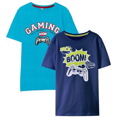 bonprix T-shirt för barn (2-pack), av ekologisk bomull bonprix T-shirt för barn (2-pack), av ekologisk bomull