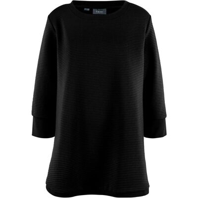 bonprix Lång sweatshirt i materialmix bonprix Lång sweatshirt i materialmix