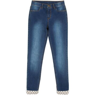 bonprix Fodrade jeans med flanellfoder, för flickor bonprix Fodrade jeans med flanellfoder, för flickor