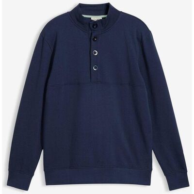 bonprix Sweatshirt med knappslå i ekologisk bomull bonprix Sweatshirt med knappslå i ekologisk bomull