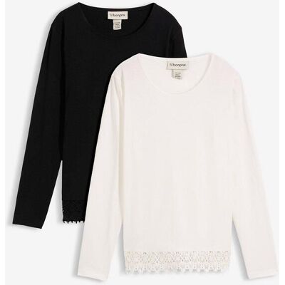 bonprix Långärmad topp i bomull (2-pack) bonprix Långärmad topp i bomull (2-pack)