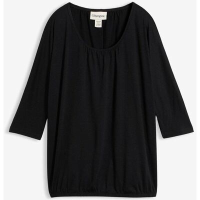 bonprix Oversizetopp i materialmix bonprix Oversizetopp i materialmix