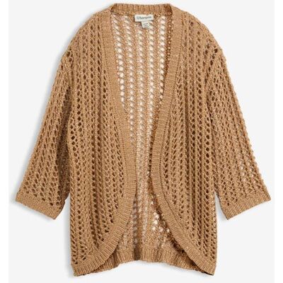 bonprix Hålmönstrad cardigan med paljetter bonprix Hålmönstrad cardigan med paljetter