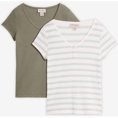 bonprix T-shirt av ekologisk bomull (2-pack) bonprix T-shirt av ekologisk bomull (2-pack)