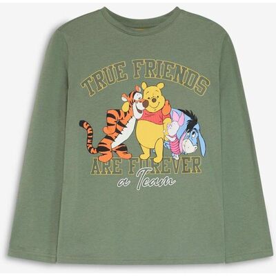 bonprix Långärmad T-shirt i bomull med Nalle Puh-tryck bonprix Långärmad T-shirt i bomull med Nalle Puh-tryck