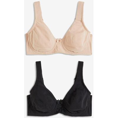 bonprix Ovadderad T-shirtbehå med bygel, ekologisk bomull (2-pack) bonprix Ovadderad T-shirtbehå med bygel, ekologisk bomull (2-pack)