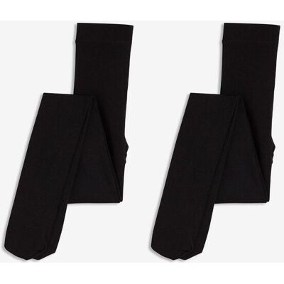 bonprix Termostrumpbyxa med mjuk fleece, 140 den (2-pack) bonprix Termostrumpbyxa med mjuk fleece, 140 den (2-pack)