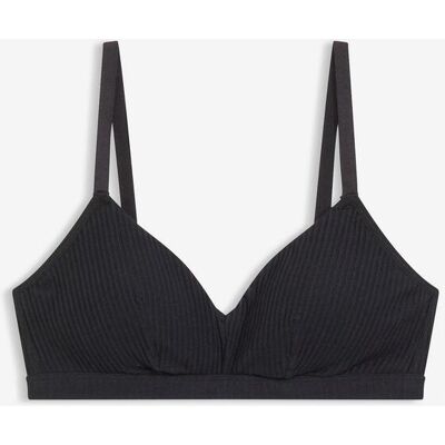 bonprix Vadderad bralette utan bygel, av ribbad, ekologisk bomull bonprix Vadderad bralette utan bygel, av ribbad, ekologisk bomull