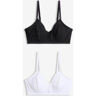 bonprix Amningsbehå utan bygel, av hålmönstrat material med ekologisk bomull (2-pack) bonprix Amningsbehå utan bygel, av hålmönstrat material med ekologisk bomull (2-pack)