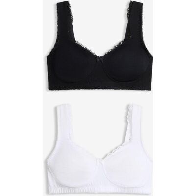 bonprix Minimizer-BH i T-shirtmodell utan bygel, med ekologisk bomull (2-pack) bonprix Minimizer-BH i T-shirtmodell utan bygel, med ekologisk bomull (2-pack)