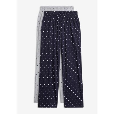 bonprix Lång pyjamasbyxa i bomull (2-pack) bonprix Lång pyjamasbyxa i bomull (2-pack)