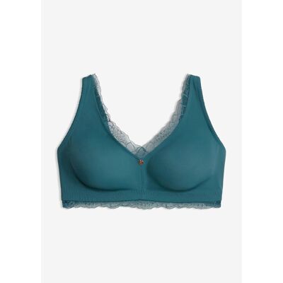 bonprix Minimizer-bralette utan bygel, med skir spets bonprix Minimizer-bralette utan bygel, med skir spets