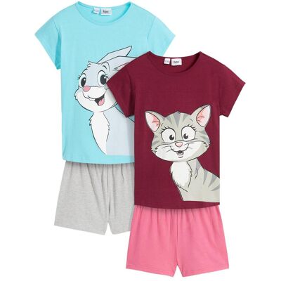 bonprix Kort pyjamas med mjuk bomull (2-pack) bonprix Kort pyjamas med mjuk bomull (2-pack)