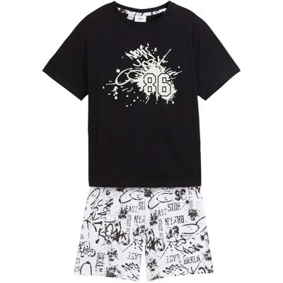 bonprix Pyjamas med shorts och bomull för barn (2 delar) bonprix Pyjamas med shorts och bomull för barn (2 delar)