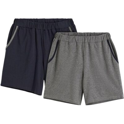 bonprix Kort pyjamasbyxa med bomull (2-pack) bonprix Kort pyjamasbyxa med bomull (2-pack)
