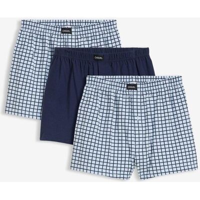 bonprix Ledigt skurna jerseyboxershorts i bomull (3-pack) bonprix Ledigt skurna jerseyboxershorts i bomull (3-pack)