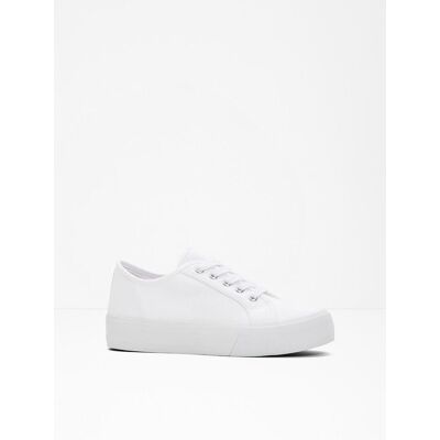 bonprix Sneakers med platåsula i bomullscanvas bonprix Sneakers med platåsula i bomullscanvas
