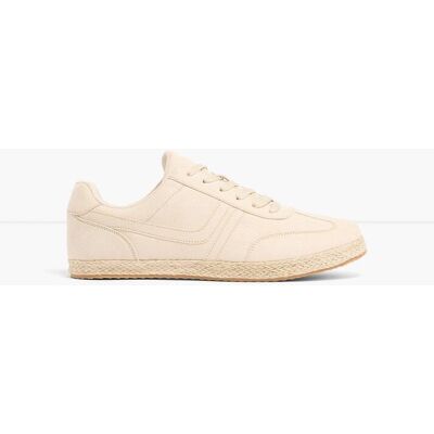 bonprix Sneakers med sula med bastlook bonprix Sneakers med sula med bastlook
