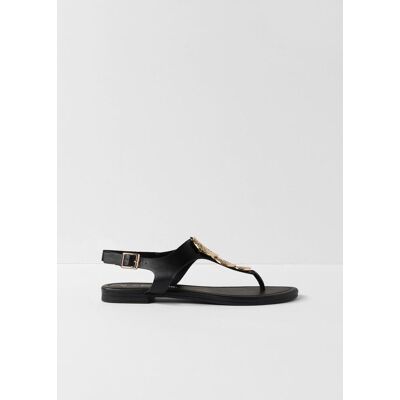 bonprix Flip flop-sandal med metallic-detaljer bonprix Flip flop-sandal med metallic-detaljer