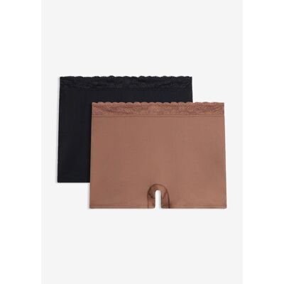 bonprix Hipstertrosa med lätt formande effekt och spets (2-pack) bonprix Hipstertrosa med lätt formande effekt och spets (2-pack)
