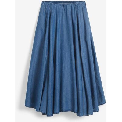 bonprix Jeanskjol med bekväm hög midja, ekologisk bomull bonprix Jeanskjol med bekväm hög midja, ekologisk bomull