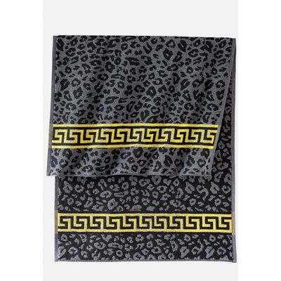 bonprix Bomullshandduk med leopardmönster bonprix Bomullshandduk med leopardmönster