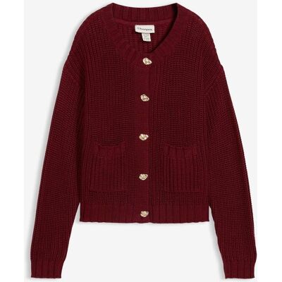 bonprix Grovstickad cardigan med hamrade knappar bonprix Grovstickad cardigan med hamrade knappar
