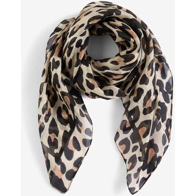 bonprix Sidenscarf med leopardmönster bonprix Sidenscarf med leopardmönster