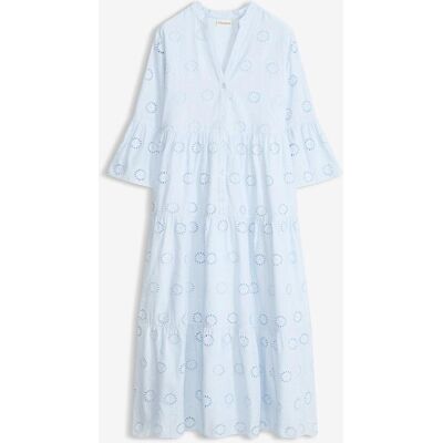 bonprix Maxiklänning i bomull med hålbroderi bonprix Maxiklänning i bomull med hålbroderi