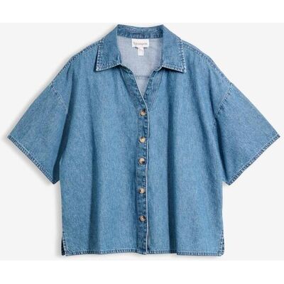 bonprix Blustunika i denim av ekologisk bomull bonprix Blustunika i denim av ekologisk bomull