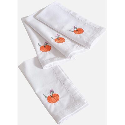 bonprix Tygservetter av ekologisk bomull med broderi (4-pack) bonprix Tygservetter av ekologisk bomull med broderi (4-pack)