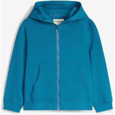 bonprix Sweatshirtjacka med huva, av mjuk ekologisk bomull bonprix Sweatshirtjacka med huva, av mjuk ekologisk bomull