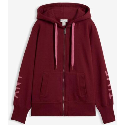 bonprix Sweatshirtjacka med huva, av elastisk materialmix med ekologisk bomull bonprix Sweatshirtjacka med huva, av elastisk materialmix med ekologisk bomull