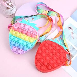 Generic Pop It Shoulder Bags For Girls (Small, Rainbow)