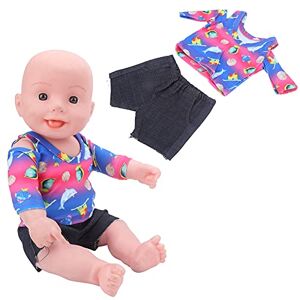 Shanrya Kläder för nyfödda babydockor, dockkläder av tygtyg Handgjorda för hem för barn för konststudio(QD18-032 färg kostym)
