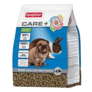 beaphar Care+ kanin senior   kaninfoder från 6 års ålder   Lågt protein- och kalciuminnehåll   Med 25 % råfiber   1,5 kg